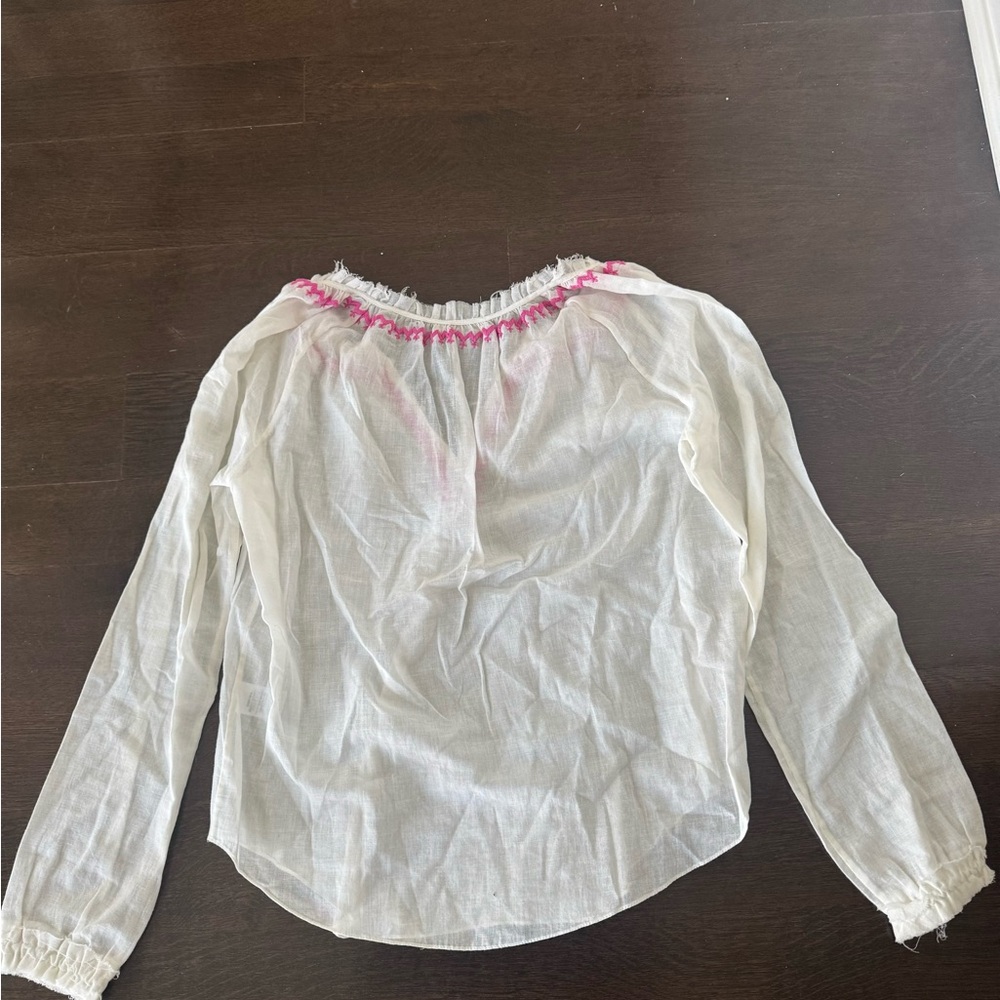 Loveshackfancy Peasant/Boho Top Size 0 - image 4